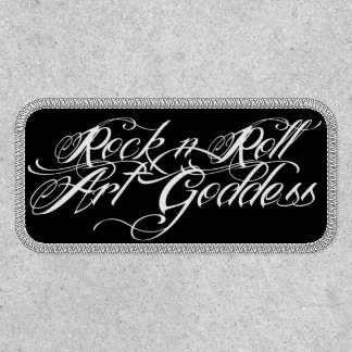 Rock-n-Roll Art Goddess rectangular patch