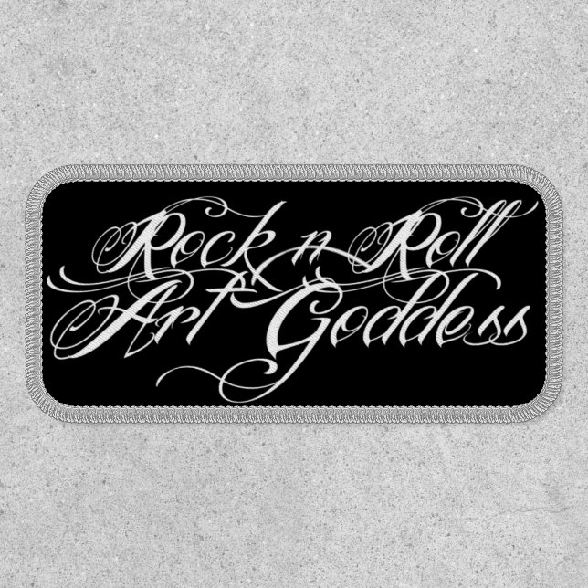 Rock-n-Roll Art Goddess rectangular patch (Front)