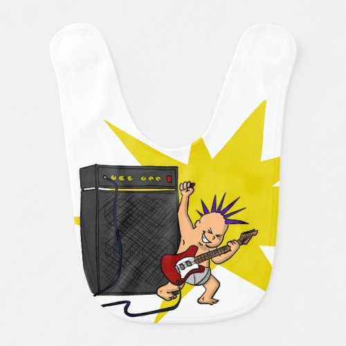 Rock n Roll Baby Bib