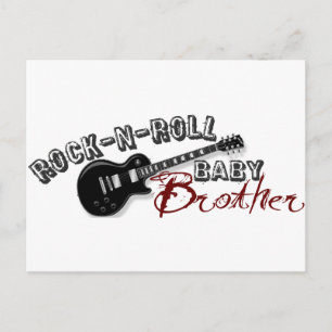 Rock-n-Roll Baby Brother Postcard