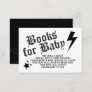 Rock N Roll Baby Shower Book Request Enclosure Card