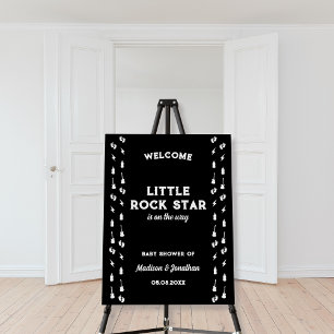  Rock N Roll Baby Shower Little Rock Star Welcome Foam Board