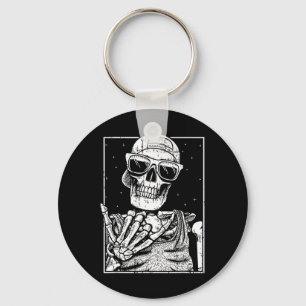 Rock N Roll Band Lazy Halloween Costume Rocker Mus Keychain