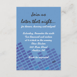 Rock n Roll Bar Bat Mitzvah Invitation Party Card