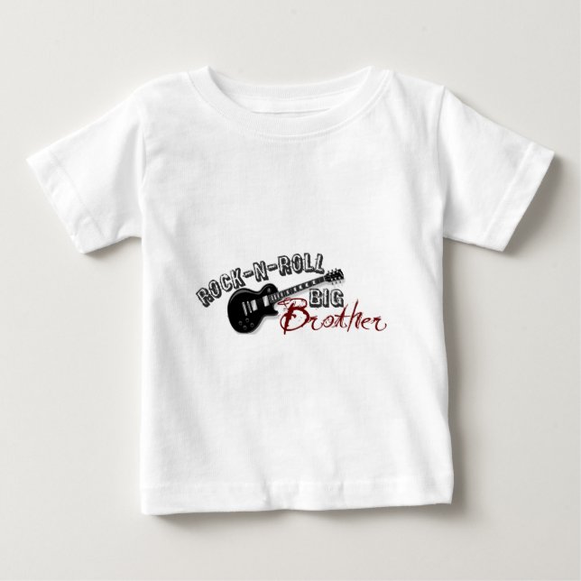 Rock-n-Roll Big Brother Baby T-Shirt (Front)