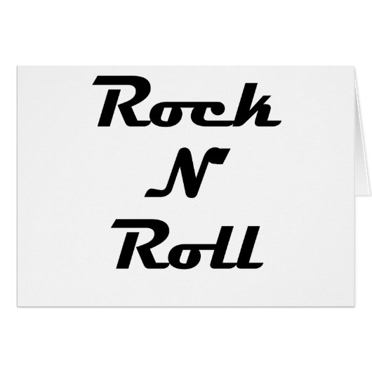 Rock N Roll Cards (Front Horizontal)