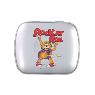 Rock n Roll Cat Candy Tin