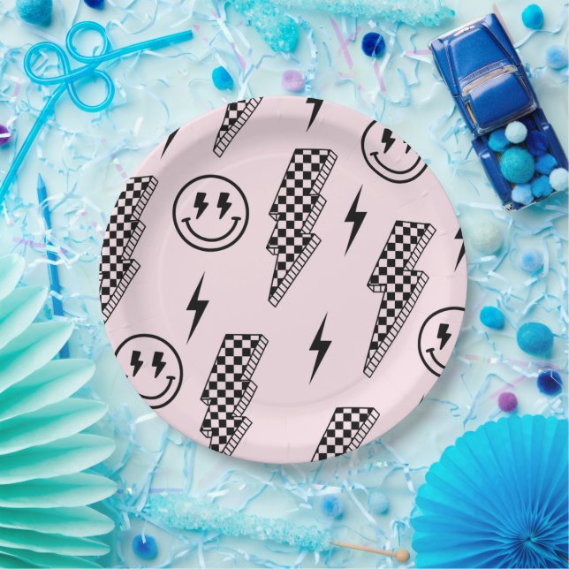 Rock n Roll Checker Plate (Party)