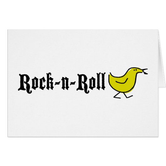 Rock-N-Roll Chick Cards (Front Horizontal)