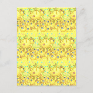ROCK N ROLL CHICK, EASTER SPRING MOSH PIT POSTCARD