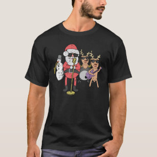 Rock And Roll Christmas T-Shirts T-Shirt & | Designs Zazzle
