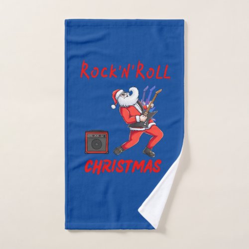 Rock_N_Roll Christmas Hand Towel