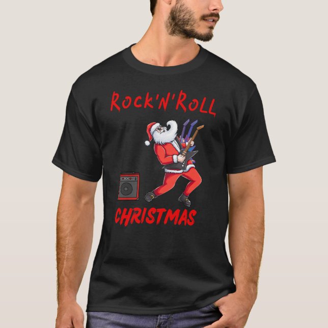 Rock-N-Roll Christmas T-Shirt (Front)