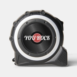 Rock N Roll Classic Vinyl Record Tape Measure