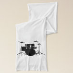 Rock n Roll Drums Scarf<br><div class="desc">Awesome OFFICIALLY LICENSED custom products for any drummer or drum lover.</div>