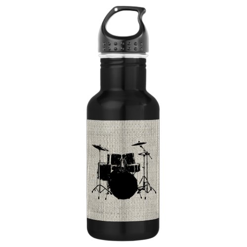 Rock n Roll Drums Stainless Steel Water Bottle