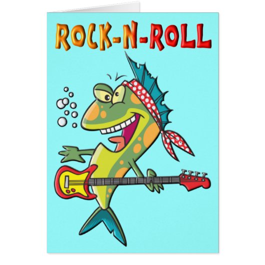 Rock-N-Roll Fish Cards (Front)