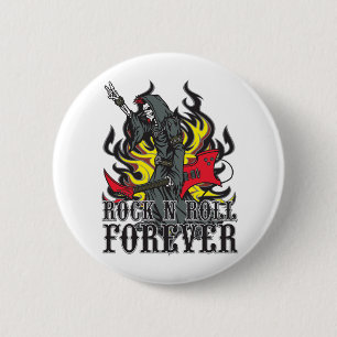 Rock N Roll Forever Pinback Button