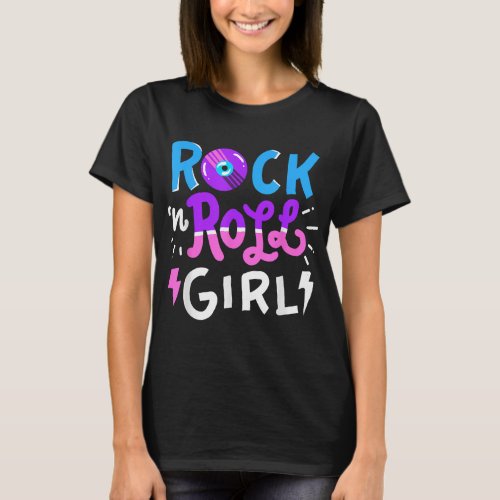 Rock N Roll Girl Music T_Shirt