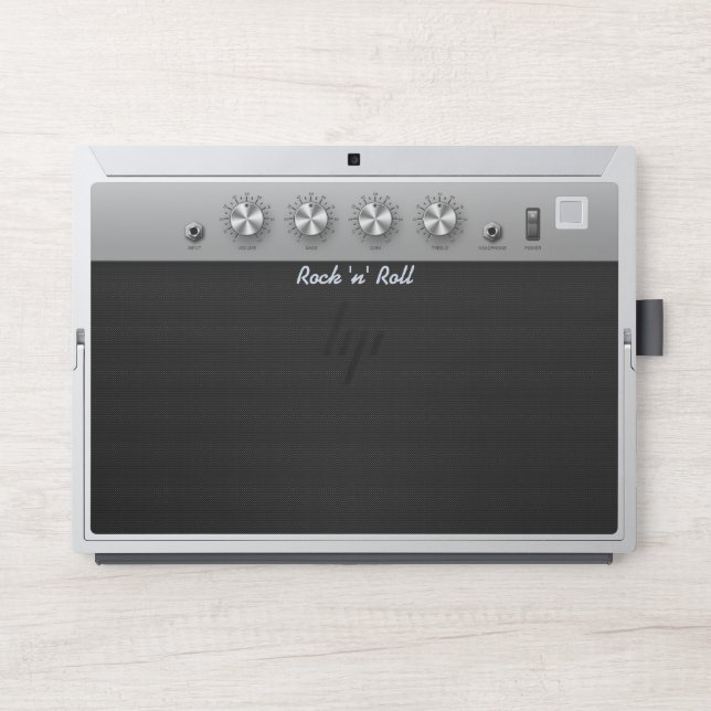 Rock 'n' Roll guitar amplifier HP Laptop Skin (Front)