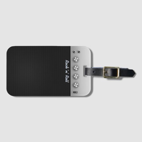 Rock n Roll Guitar Amplifier Luggage Tag