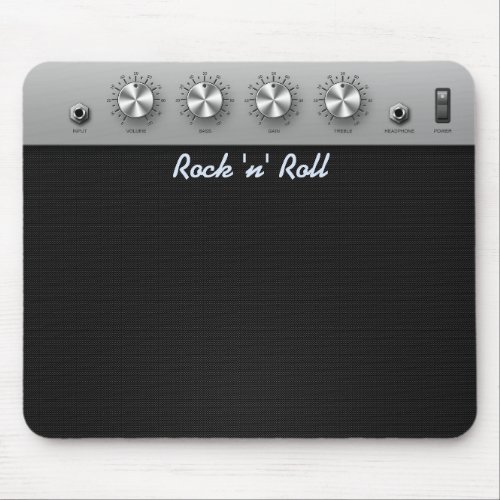 Rock n Roll Guitar Amplifier Mouse Pad