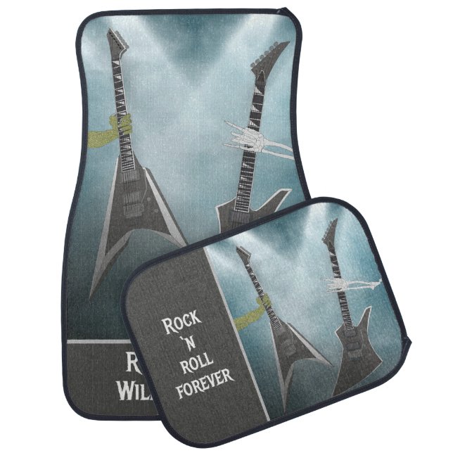 Rock n' Roll Guitar Car Floor Mats (Set)