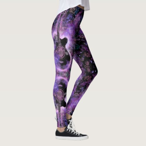 Rock N Roll Guitar Leggings _ Rock Music