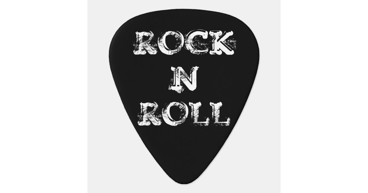 Rock n' Roll Guitar Pick | Zazzle