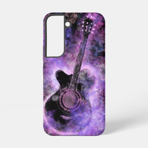 Rock n Roll Guitar Purple I Love Rock Music Samsung Galaxy S22 Case