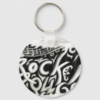Rock n roll keychain