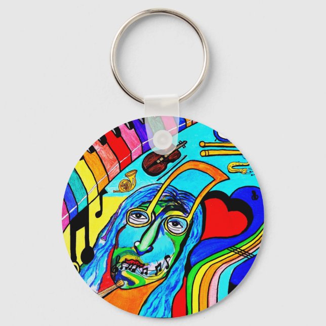 Rock n Roll Keychain (Front)