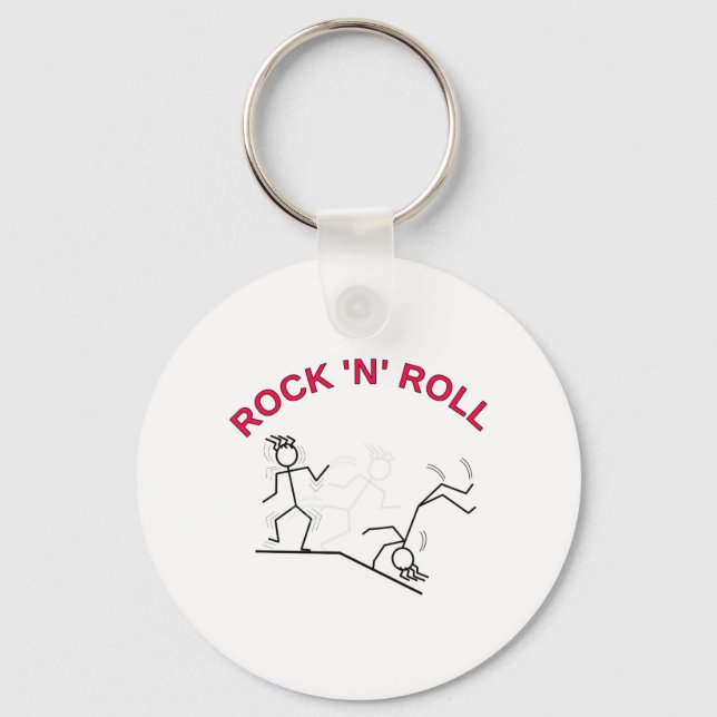 Rock 'N' Roll Keychain (Front)
