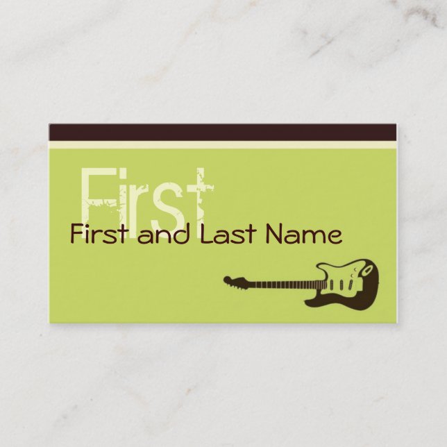 Rock n Roll Kid Calling Card (Front)