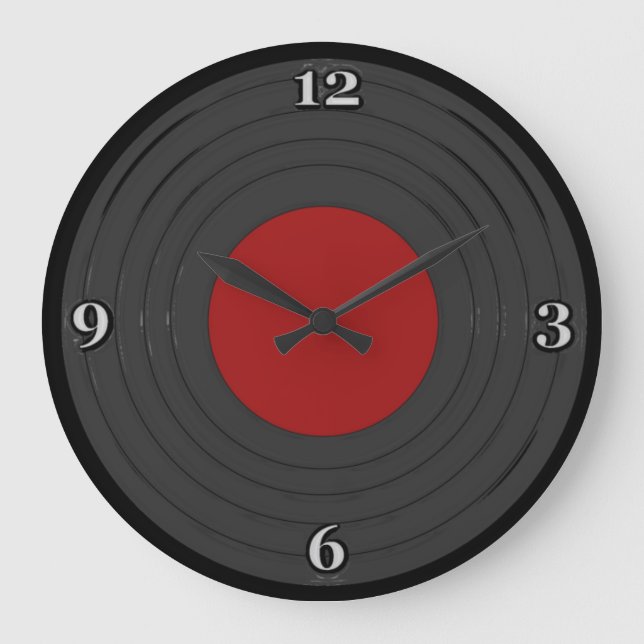 Rock N Roll Large Clock (Front)