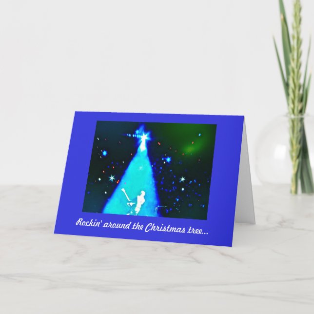 Rock n' Roll Music Christmas Card (Front)