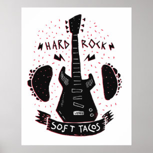 Rock 'n Roll Music Tacos Poster