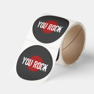 Rock N Roll of  Classic Round Sticker
