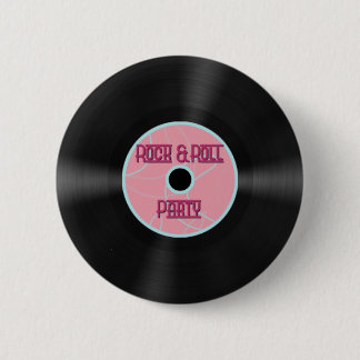 Rock n' Roll Party Button