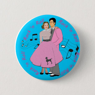 Rock ' n Roll Pinback Button