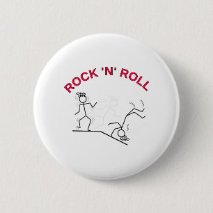 Rock 'N' Roll Pinback Button