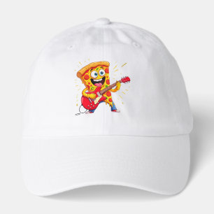 **Rock ’n’ Roll Pizza – Funny Guitar-Playing Slice Hat