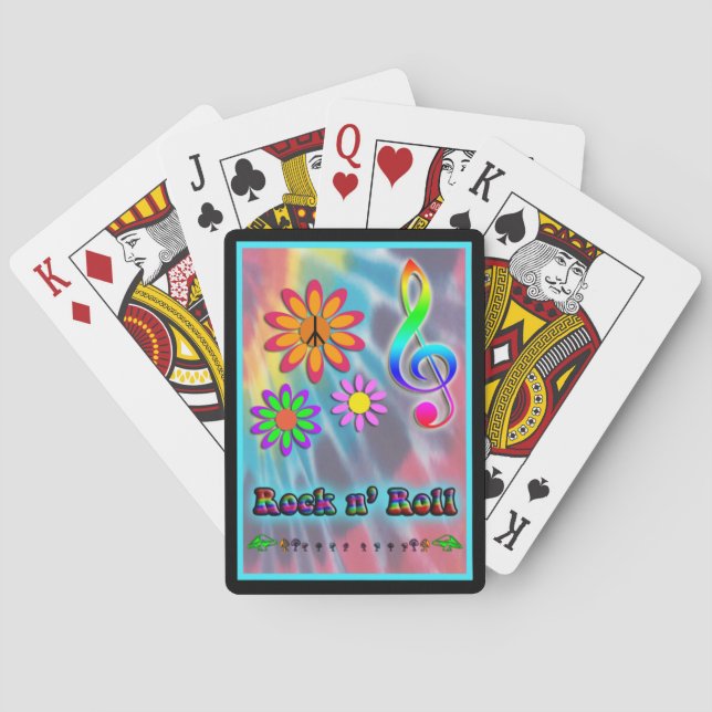 Rock n' Roll Poker Cards (Back)