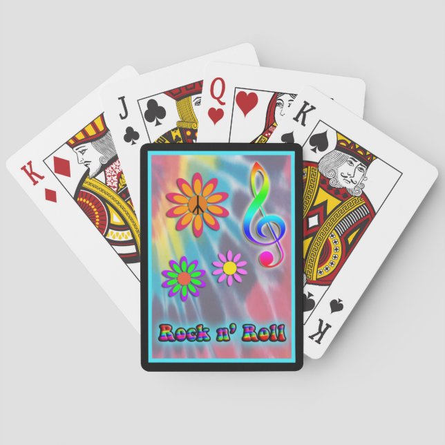 Rock n' Roll Poker Cards (Back)