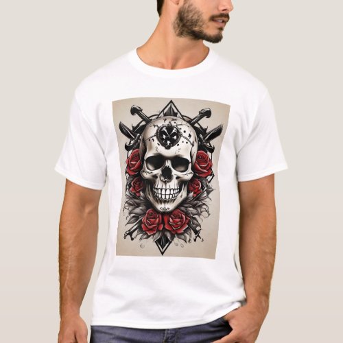 Rock n Roll Rebellion Tattoo_Inspired A T_Shirt