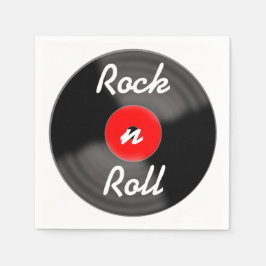 Rock n Roll Record Napkins