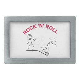Rock &#39;N&#39; Roll Rectangular Belt Buckle