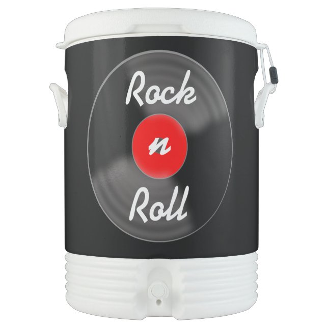 Rock N Roll Retro Beverage Cooler (Front)