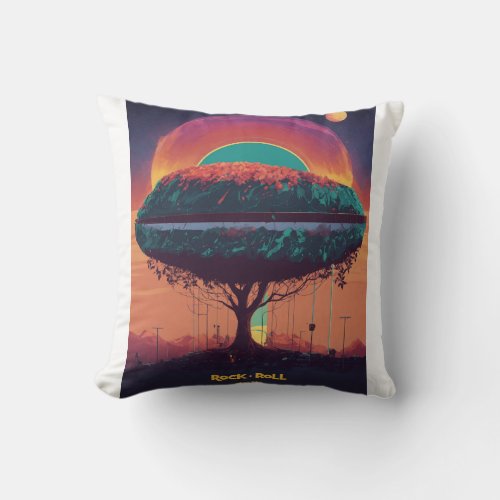 Rock n Roll Reverie Amplify Your Space Throw Pi Throw Pillow