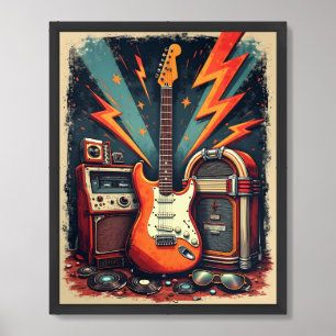 Rock’n’Roll Revival Framed Art